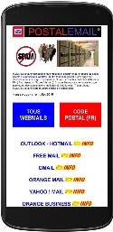 Postalemail  - service gratuit, tout code postal, webmail